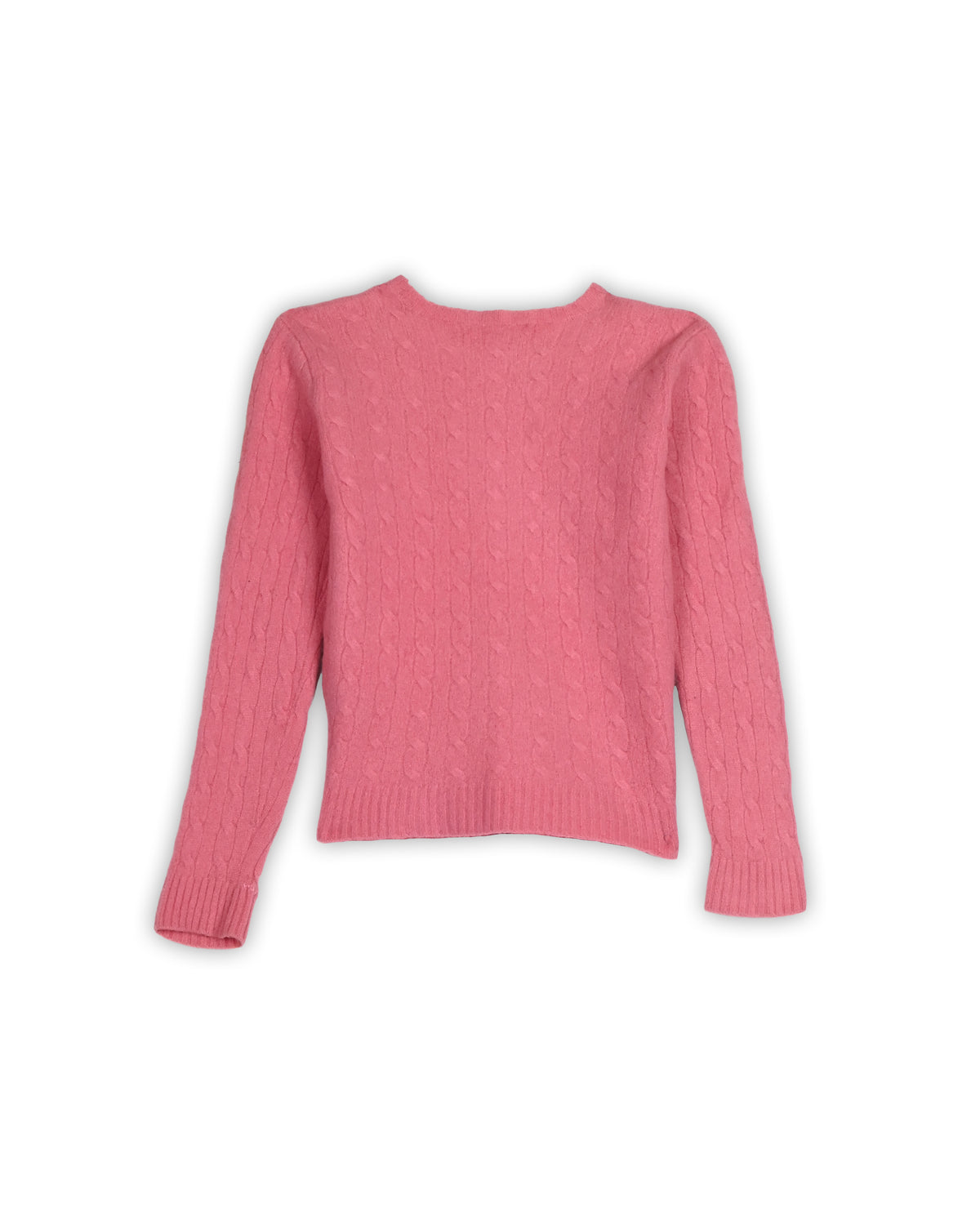 POLO RALPH LAUREN LAMBSWOOL WOMEN'S CABLE KNIT - M
