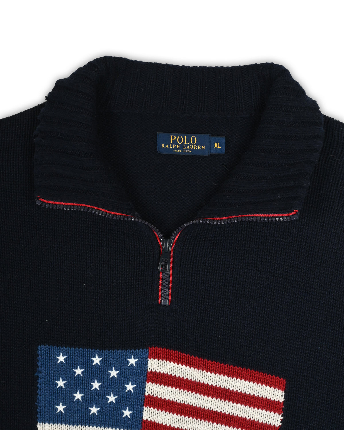 POLO RALPH LAUREN QUARTER-ZIP KNIT - XL