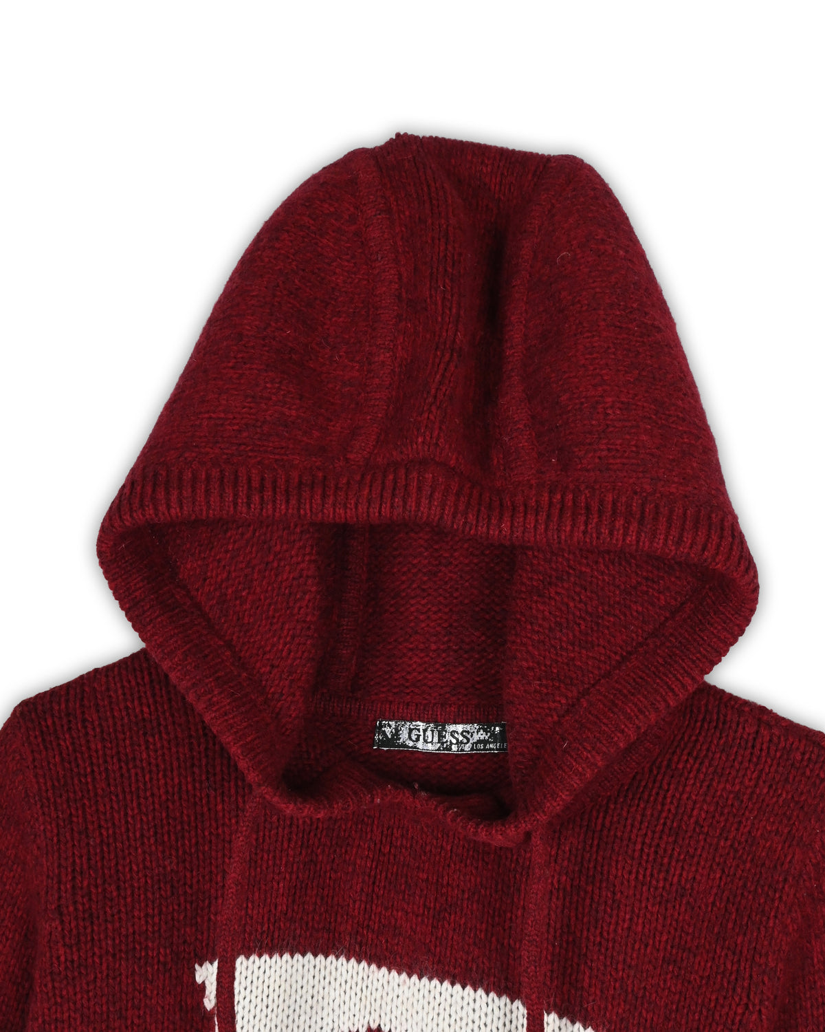 GUESS KNITTED HOODIE - S