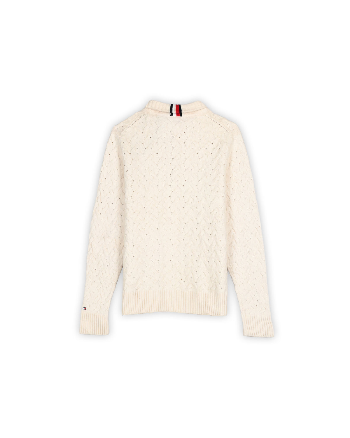 TOMMY HILFIGER IVORY CABLE KNIT - S