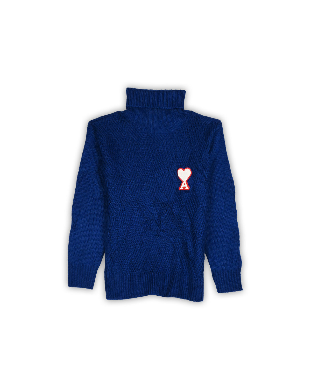 AMI TURTLENECK WOOLEN SWEATER - S