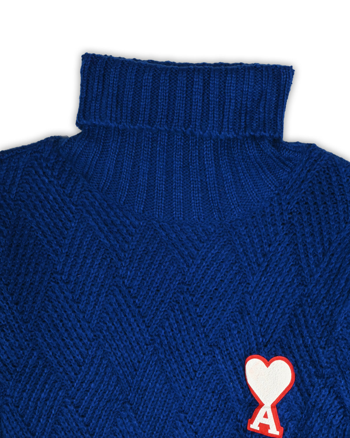 AMI TURTLENECK WOOLEN SWEATER - S