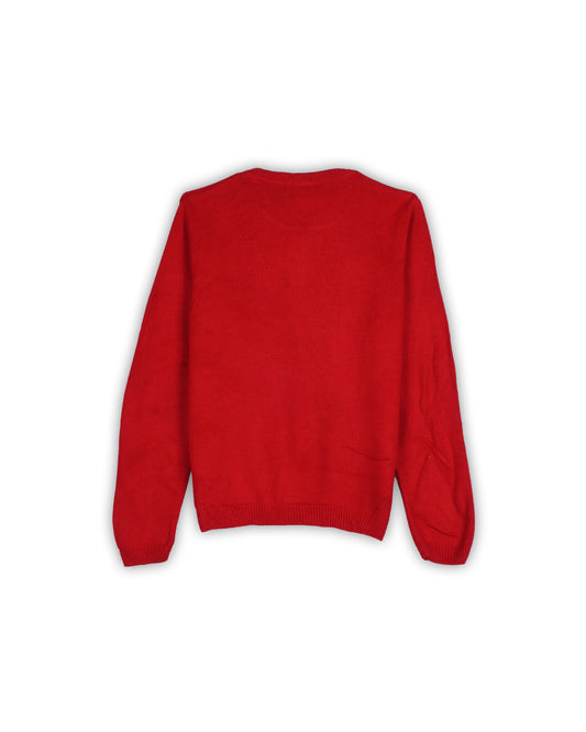 TOPMAN VINTAGE STAG INTARSIA SWEATER - L