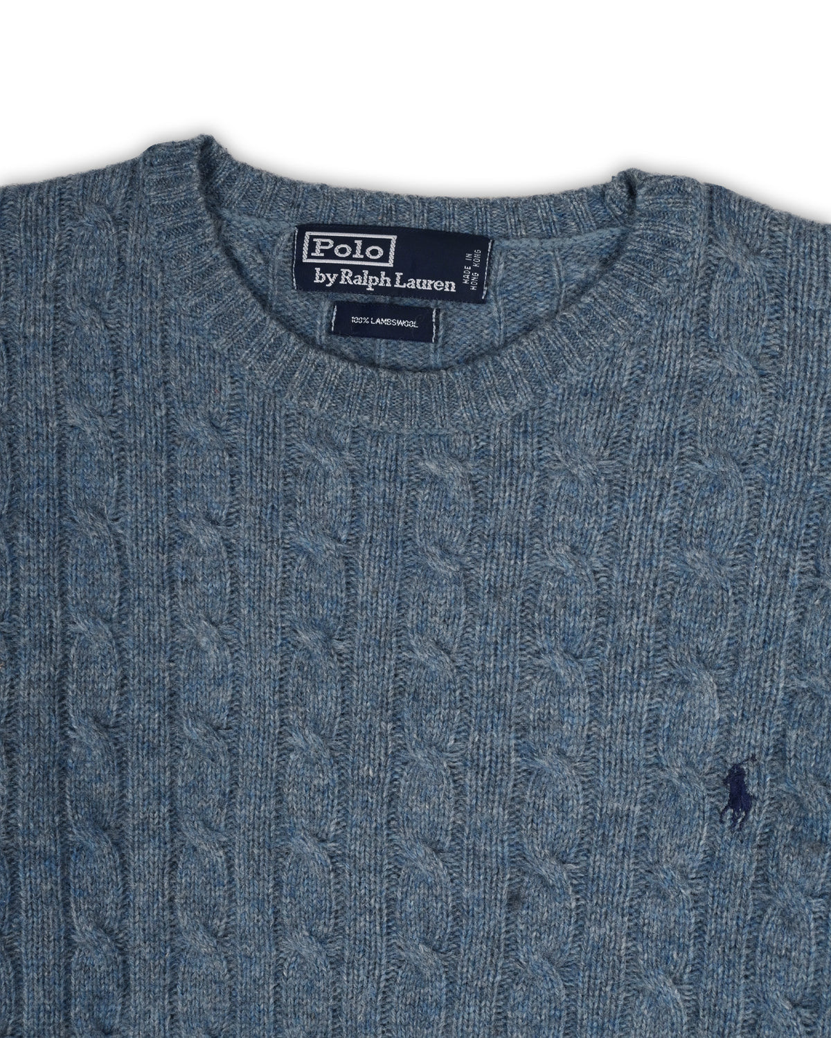 POLO RALPH LAUREN LAMBSWOOL CABLE KNIT - S