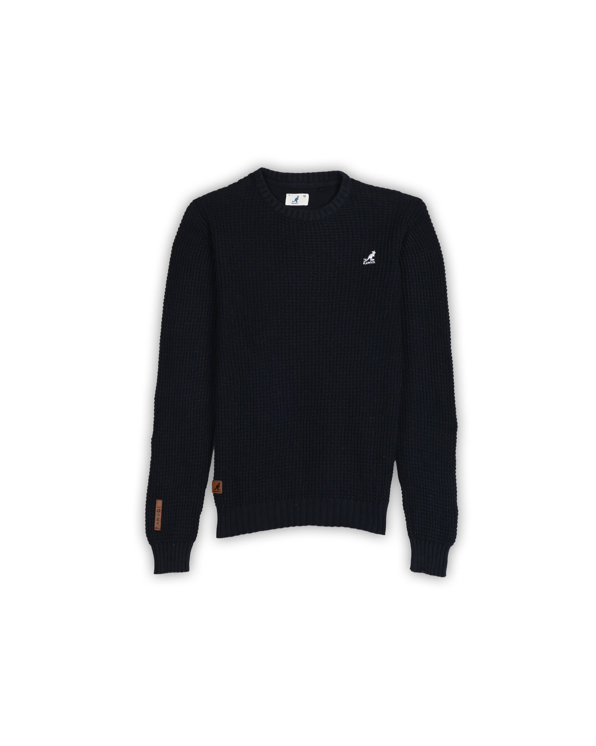 KANGOL WAFFLE KNIT SWEATER - S