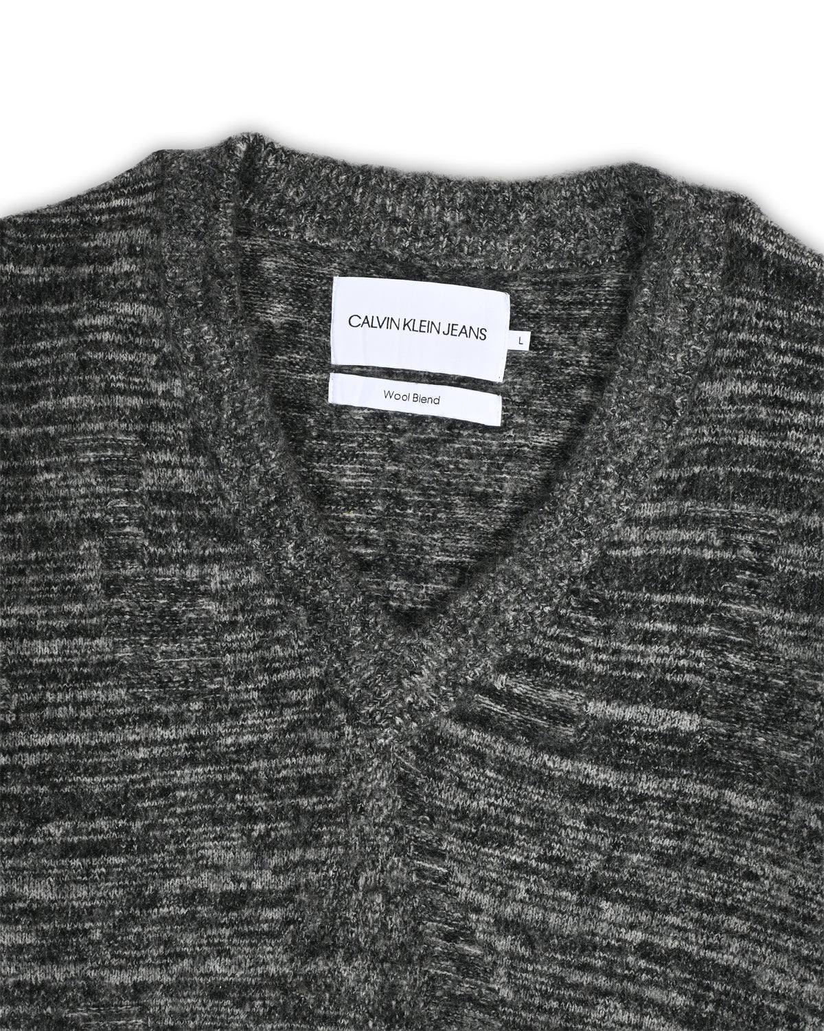CALVIN KLEIN JEANS WOOL SWEATER - L