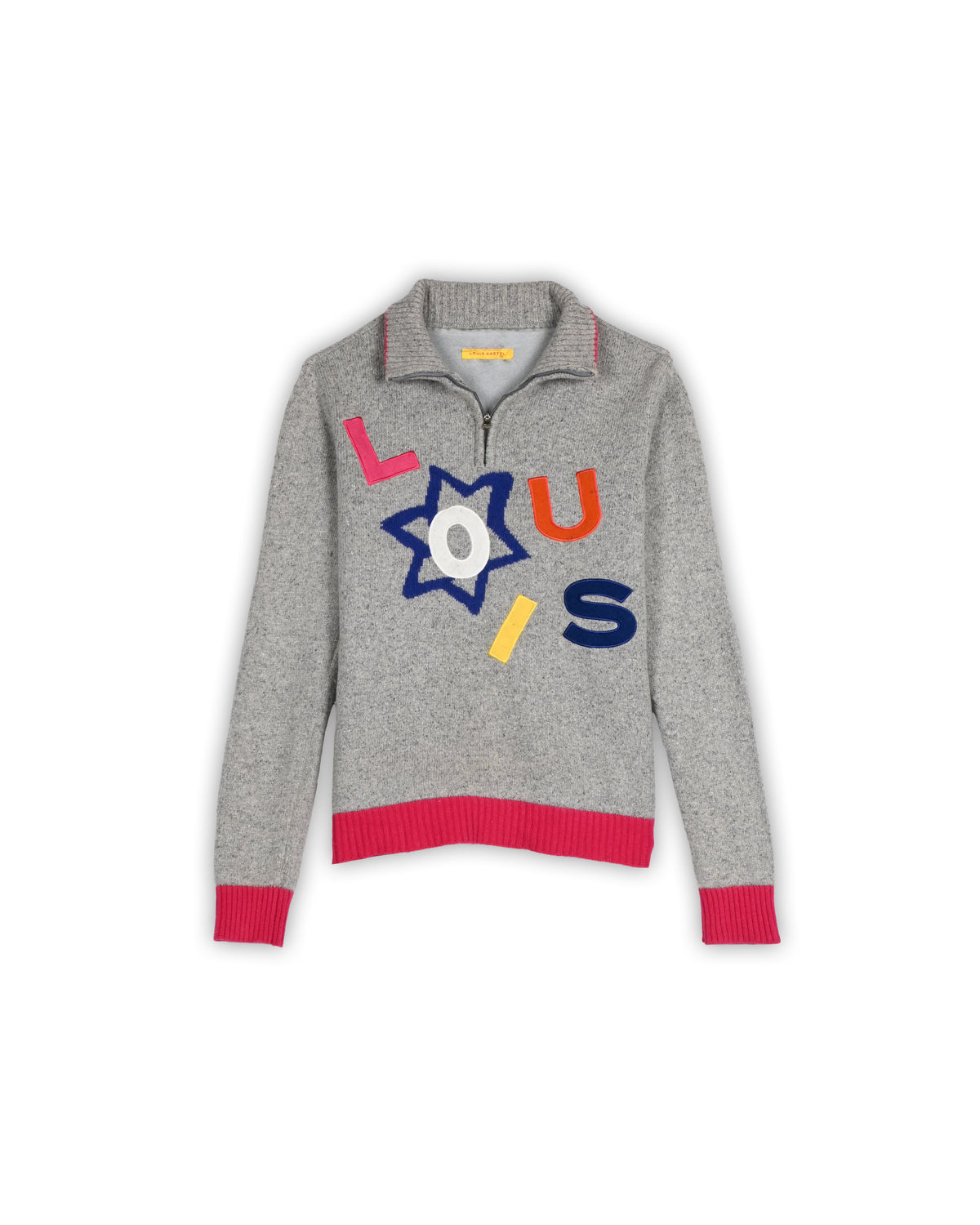 LOUIS CASTEL QUARTER-ZIP KNIT - S