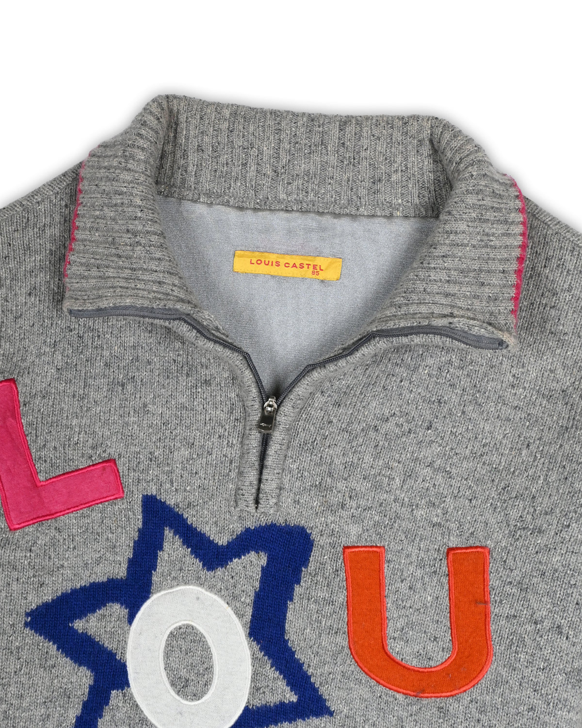 LOUIS CASTEL QUARTER-ZIP KNIT - S