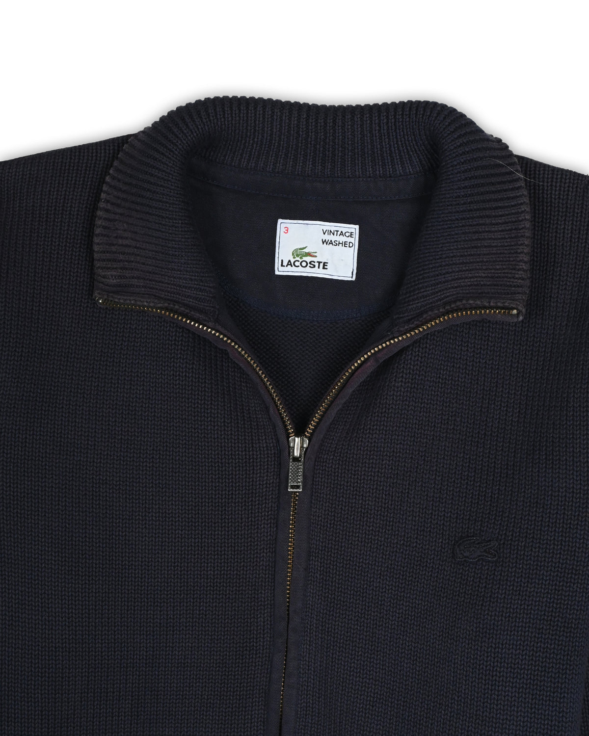 LACOSTE FULL-ZIP SWEATER - S