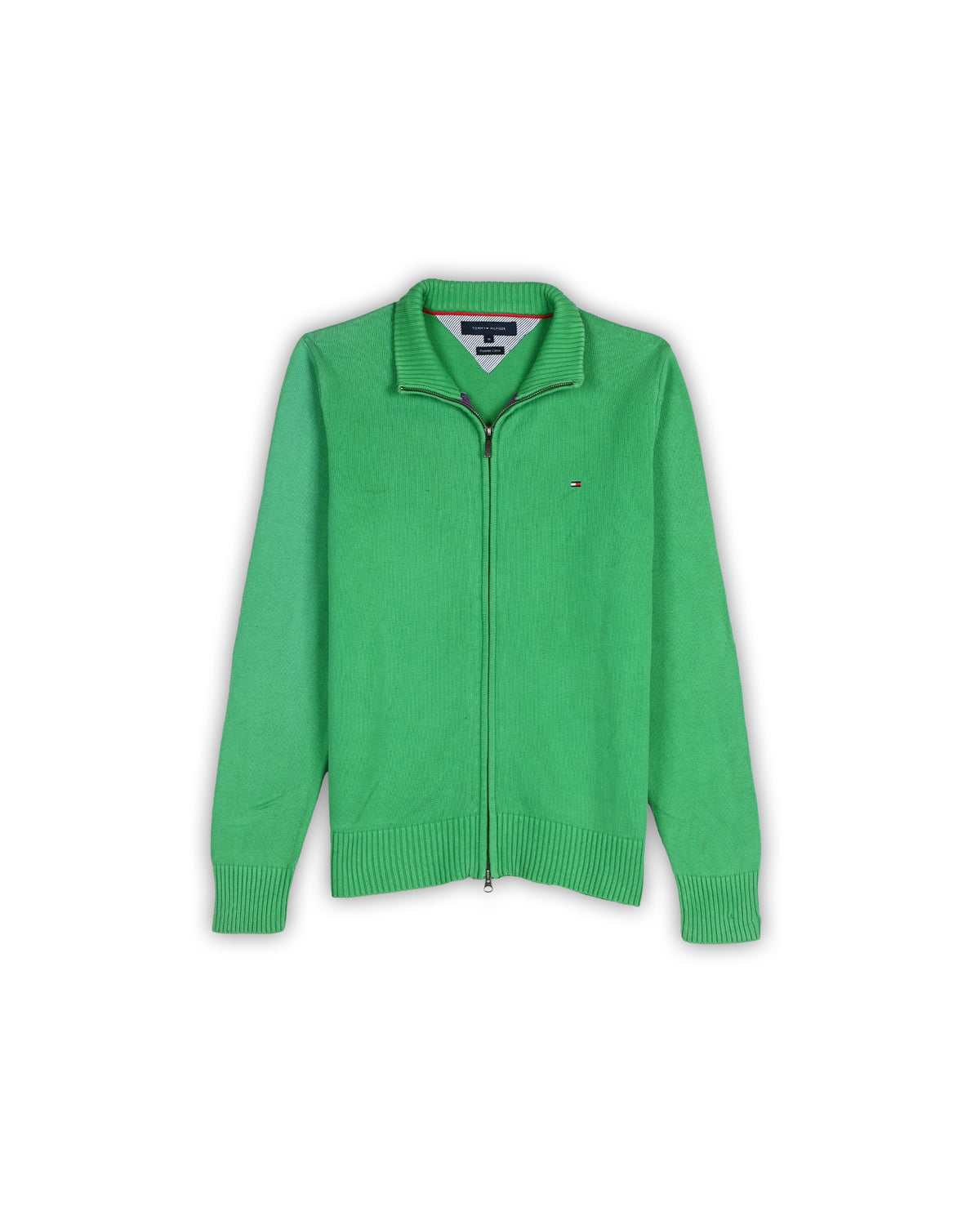 TOMMY HILFIGER FULL-ZIP SWEATER - M