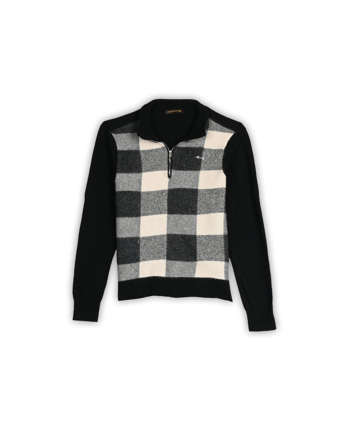 LOUIS CASTEL QUARTER-ZIP KNIT SWEATER - XS