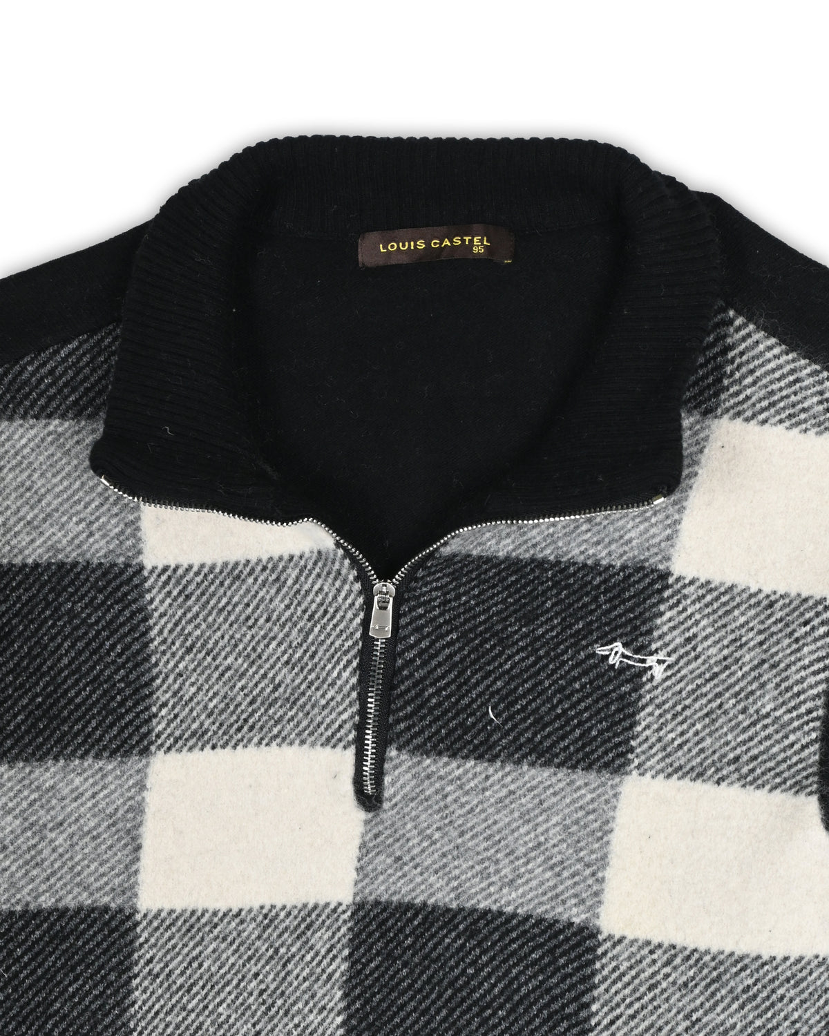 LOUIS CASTEL QUARTER-ZIP KNIT SWEATER - XS