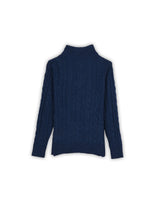 POLO RALPH LAUREN CABLE KNIT ZIPPER - M
