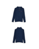 POLO RALPH LAUREN CABLE KNIT ZIPPER - M