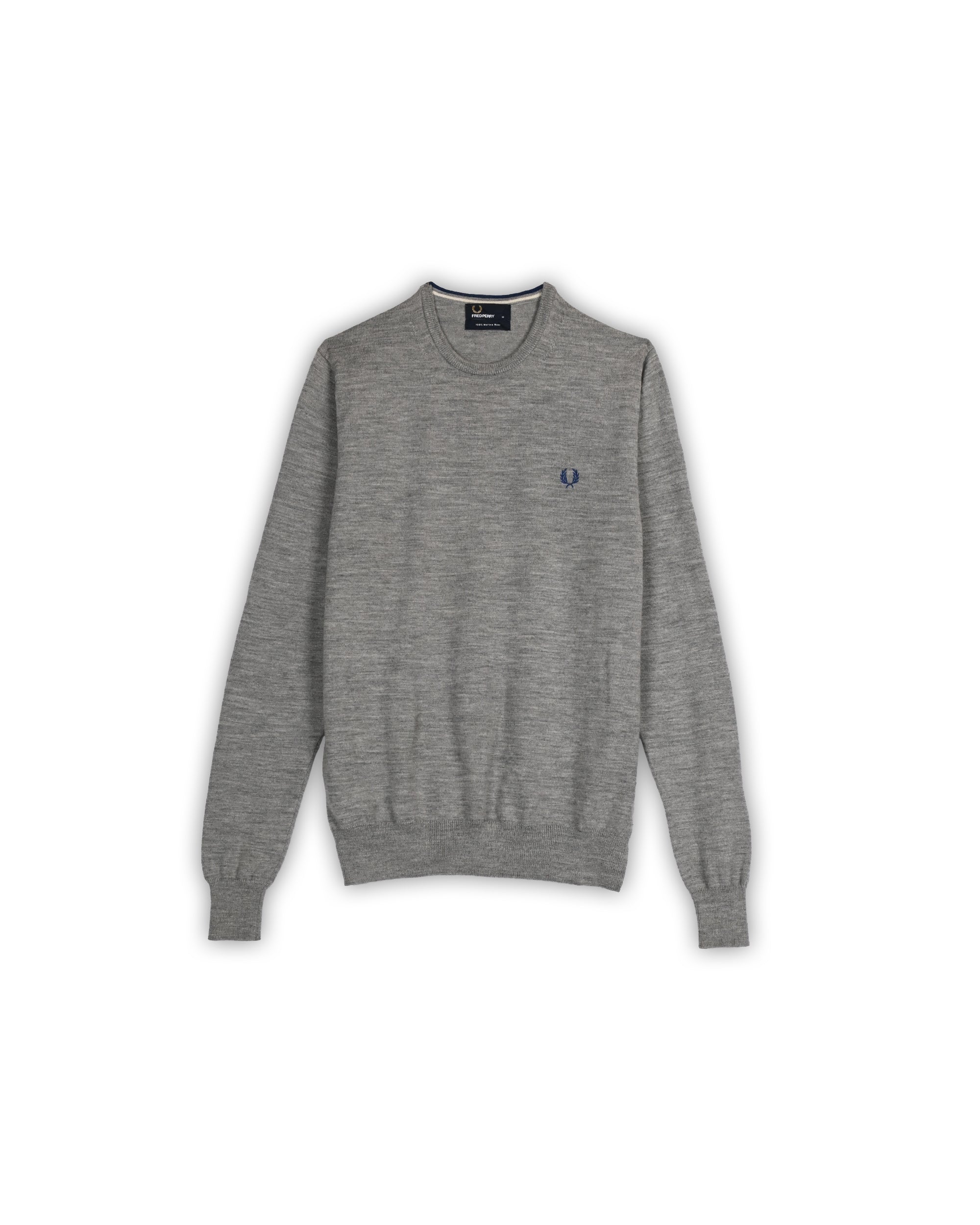 FREDPERRY MERINO WOOL SWEATER - M