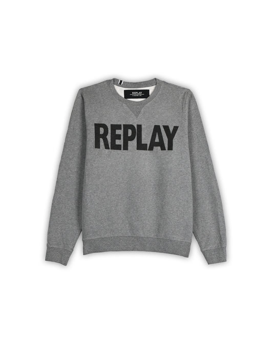 REPLAY LOGO CREWNECK SWEATSHIRT - S