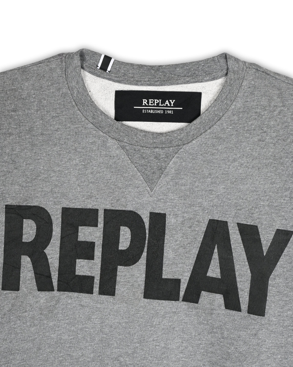 REPLAY LOGO CREWNECK SWEATSHIRT - S