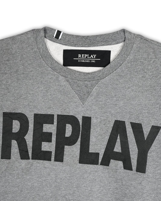 REPLAY LOGO CREWNECK SWEATSHIRT - S