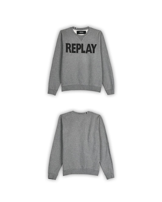 REPLAY LOGO CREWNECK SWEATSHIRT - S