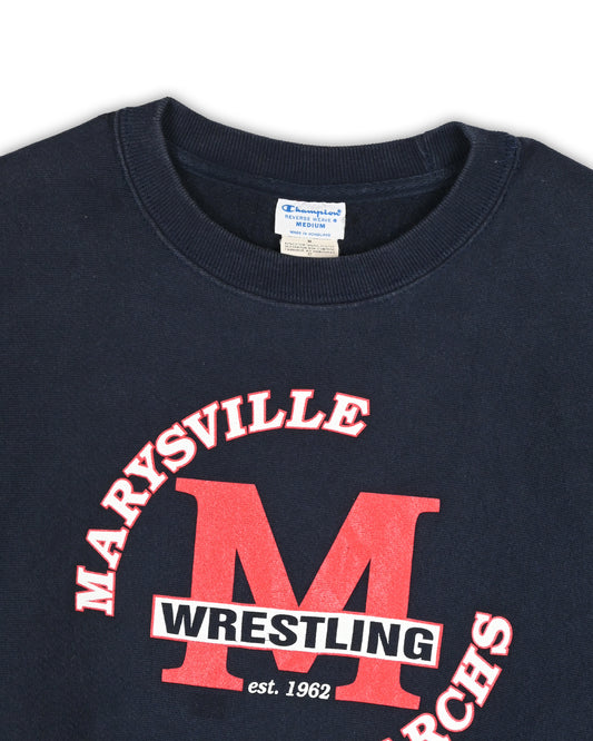 90'S CHAMPION MARSVILLE WRESTLING CREWNECK - M