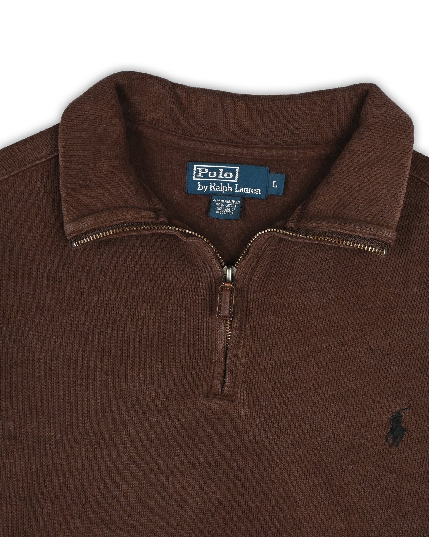 POLO RALPH LAUREN ZIPPER T-SHIRT - L