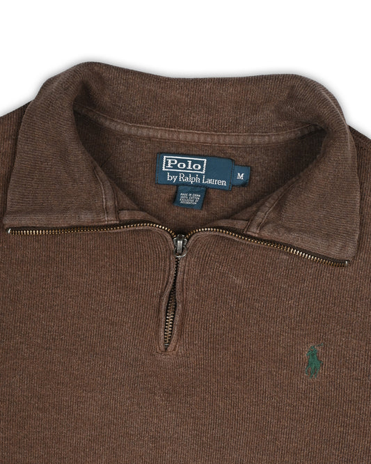 POLO RALPH LAUREN QUARTER-ZIP T-SHIRT - M
