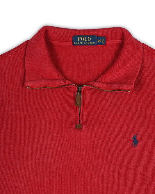 POLO RALPH LAUREN QUARTER-ZIP T-SHIRT - M