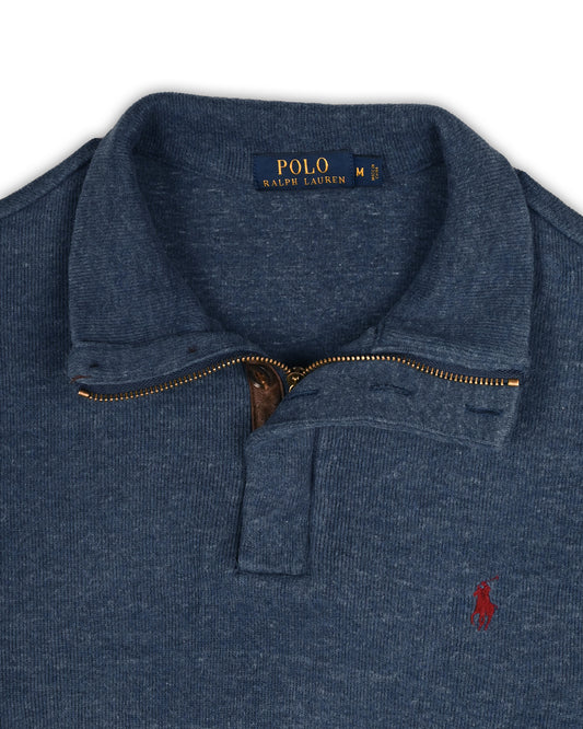 POLO RALPH LAUREN QUARTER-ZIP T-SHIRT - M