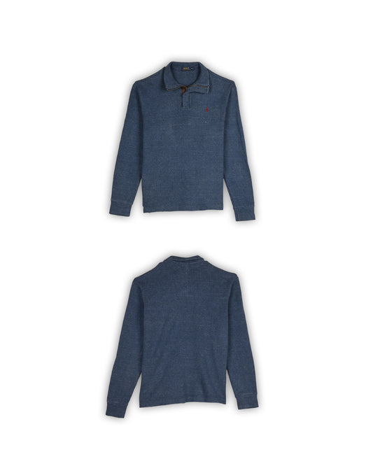 POLO RALPH LAUREN QUARTER-ZIP T-SHIRT - M