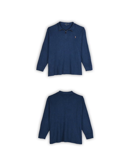 POLO RALPH LAUREN QUARTER-ZIP T-SHIRT - XXXL