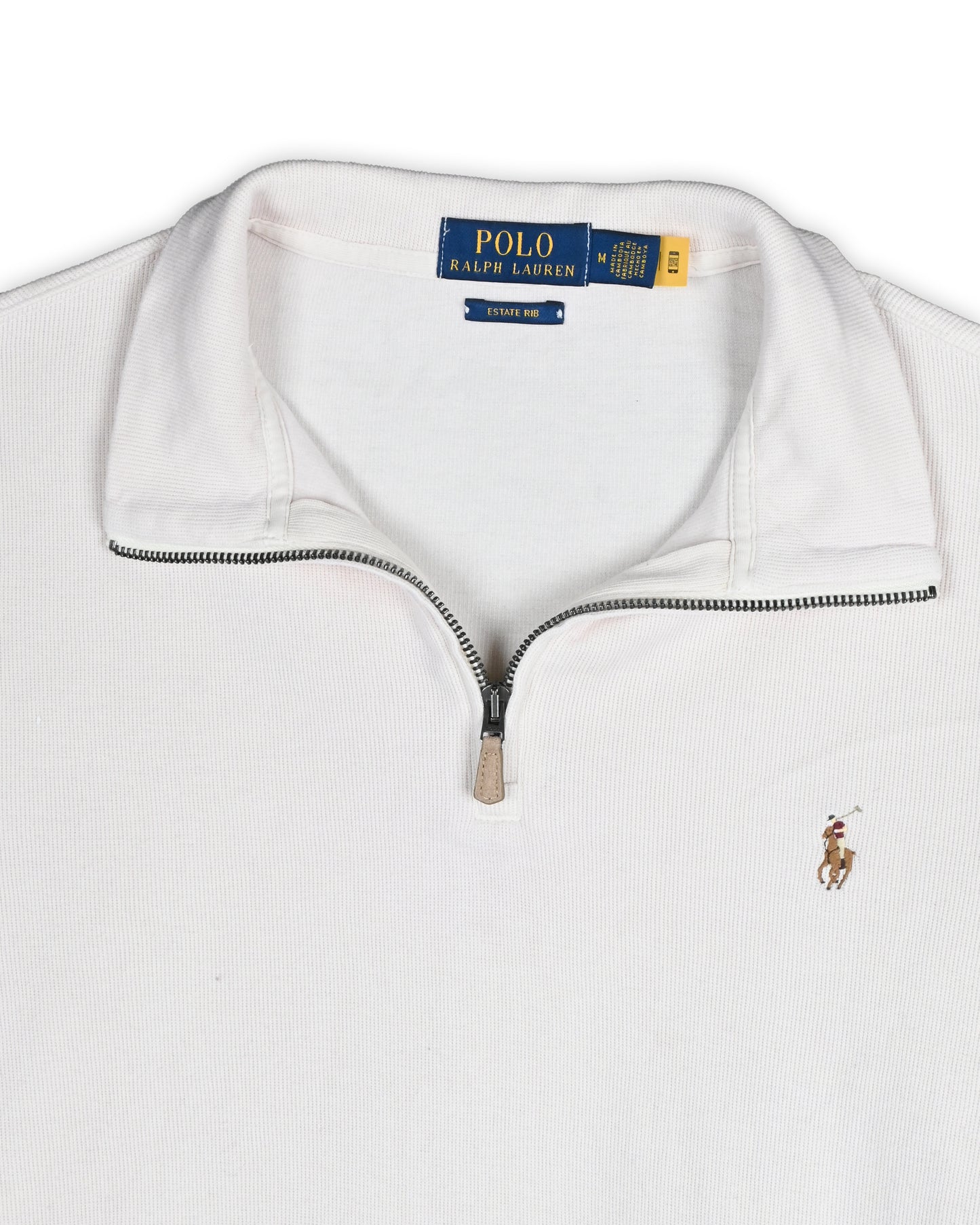 POLO RALPH LAUREN ZIPPER T-SHIRT - M