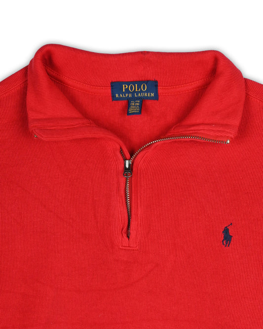 POLO RALPH LAUREN QUARTER-ZIP T-SHIRT - XL