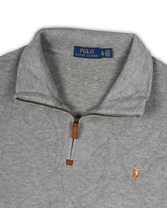 POLO RALPH LAUREN QUARTER-ZIP T-SHIRT- XL