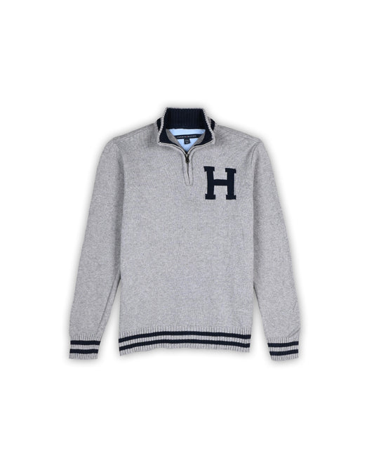 TOMMY HILFIGER ZIPPER SWEATER - L