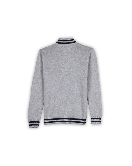 TOMMY HILFIGER ZIPPER SWEATER - L