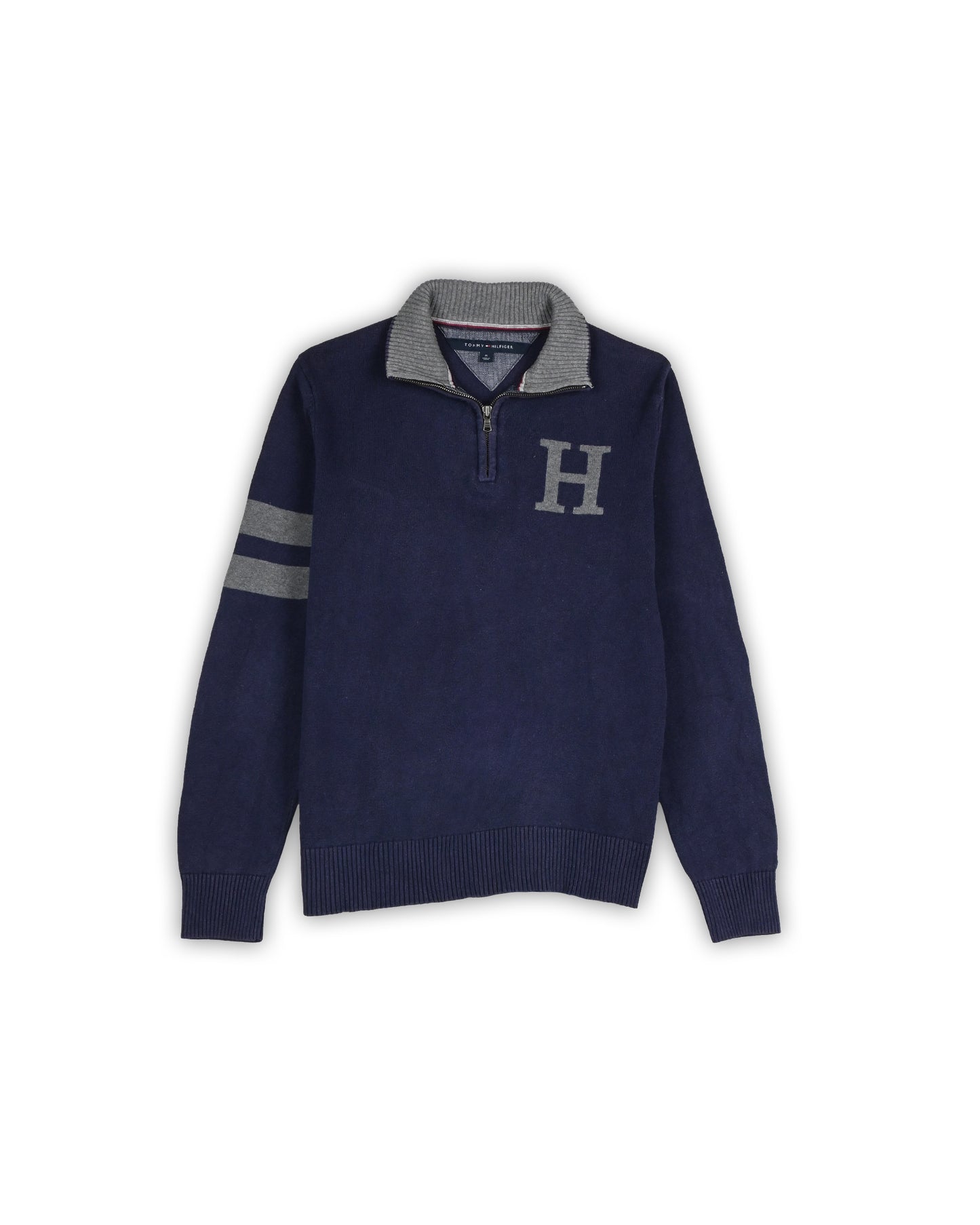 TOMMY HILFIGER ZIPPER SWEATER - M