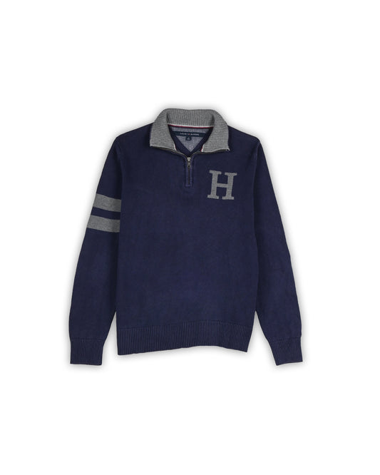 TOMMY HILFIGER ZIPPER SWEATER - M