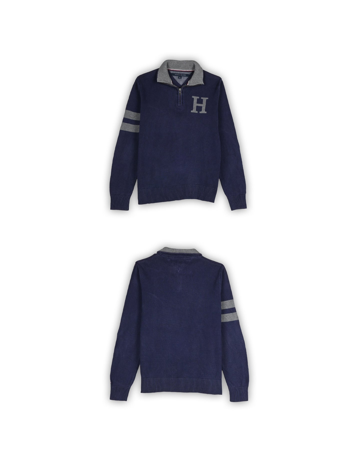 TOMMY HILFIGER ZIPPER SWEATER - M
