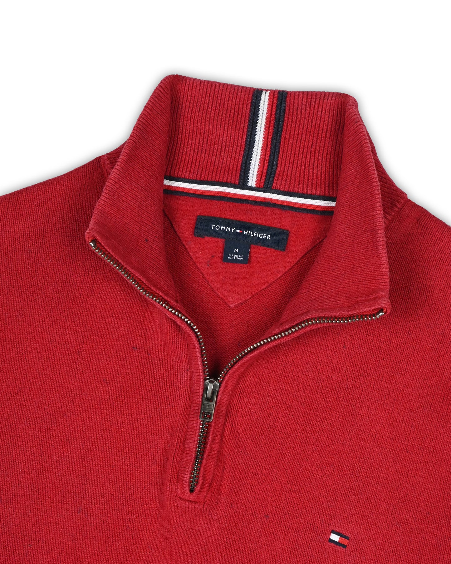 TOMMY HILFIGER ZIPPER T-SHIRT - M