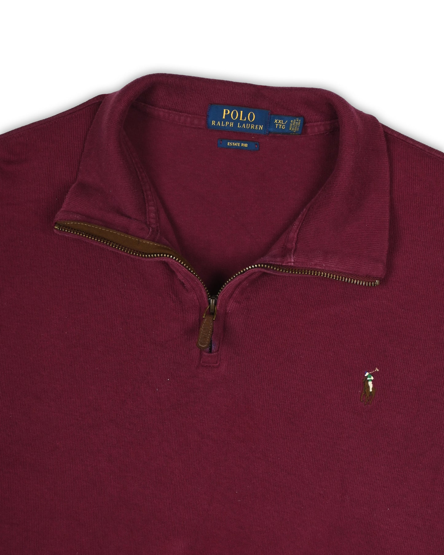 POLO RALPH LAUREN QUARTER-ZIP KNIT - XXL