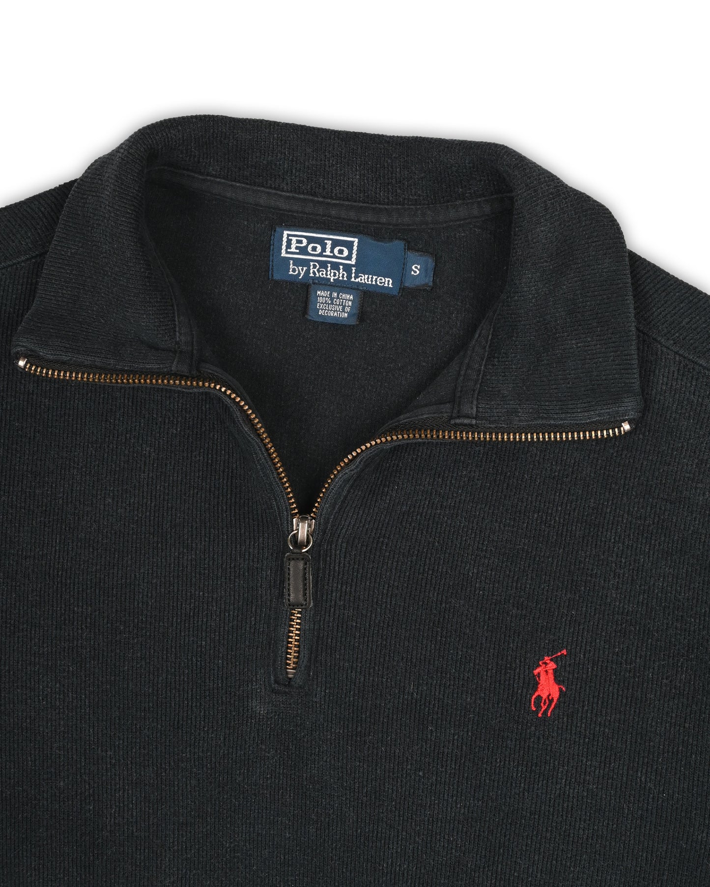 POLO RALPH LAUREN QUARTER-ZIP KNIT - S