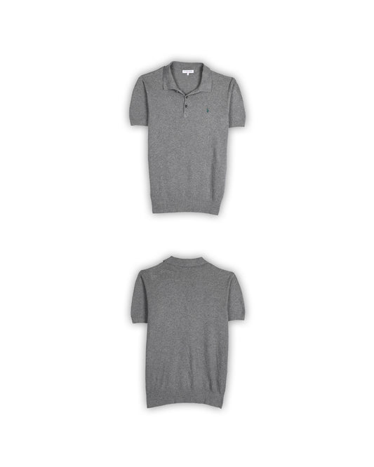 U.S.POLO ASSN. KNITTED T-SHIRT - L