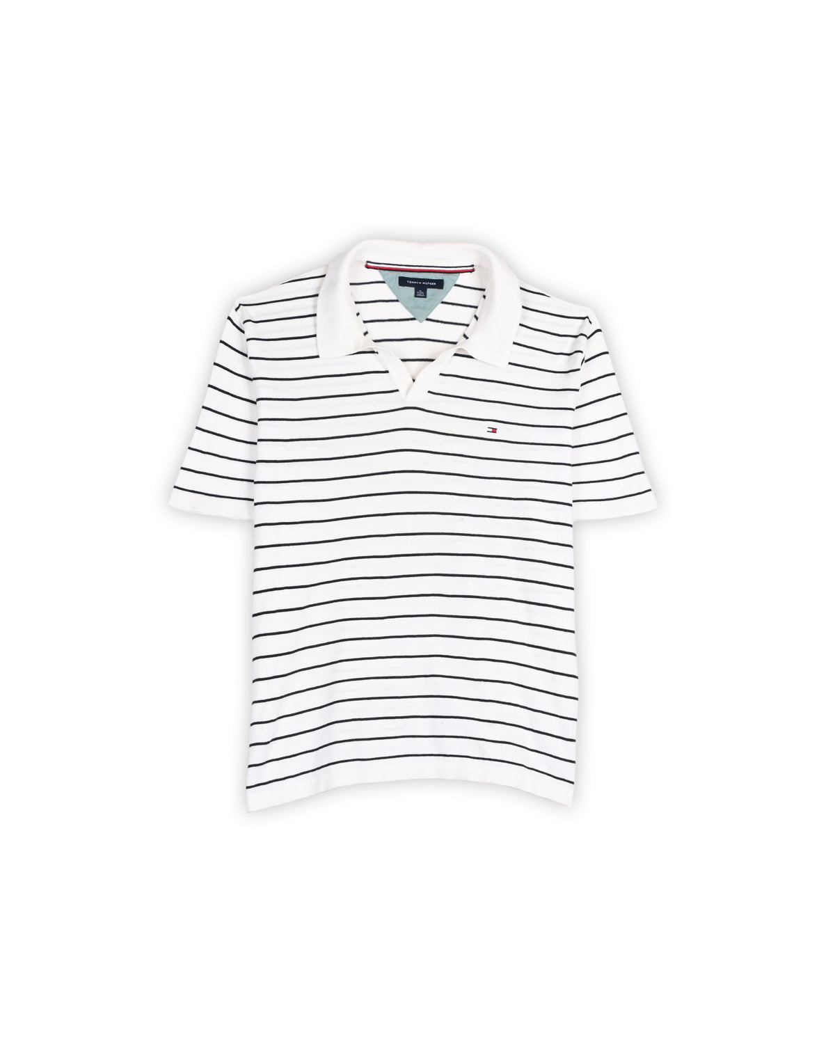 TOMMY HILFIGER KNITTED T-SHIRT - XL