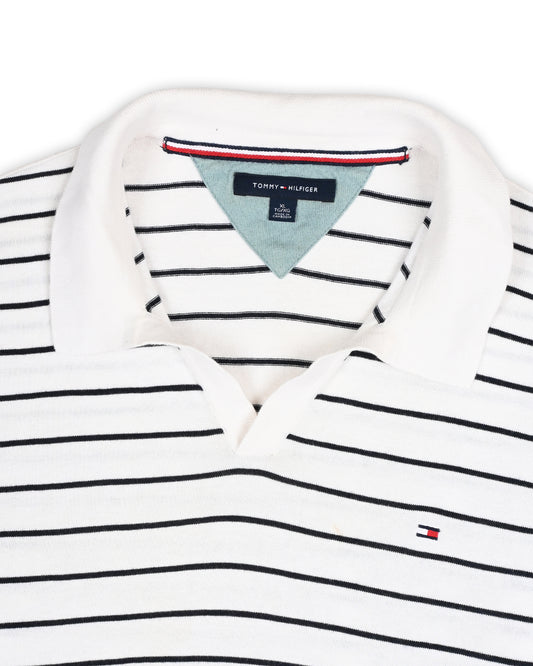 TOMMY HILFIGER KNITTED T-SHIRT - XL