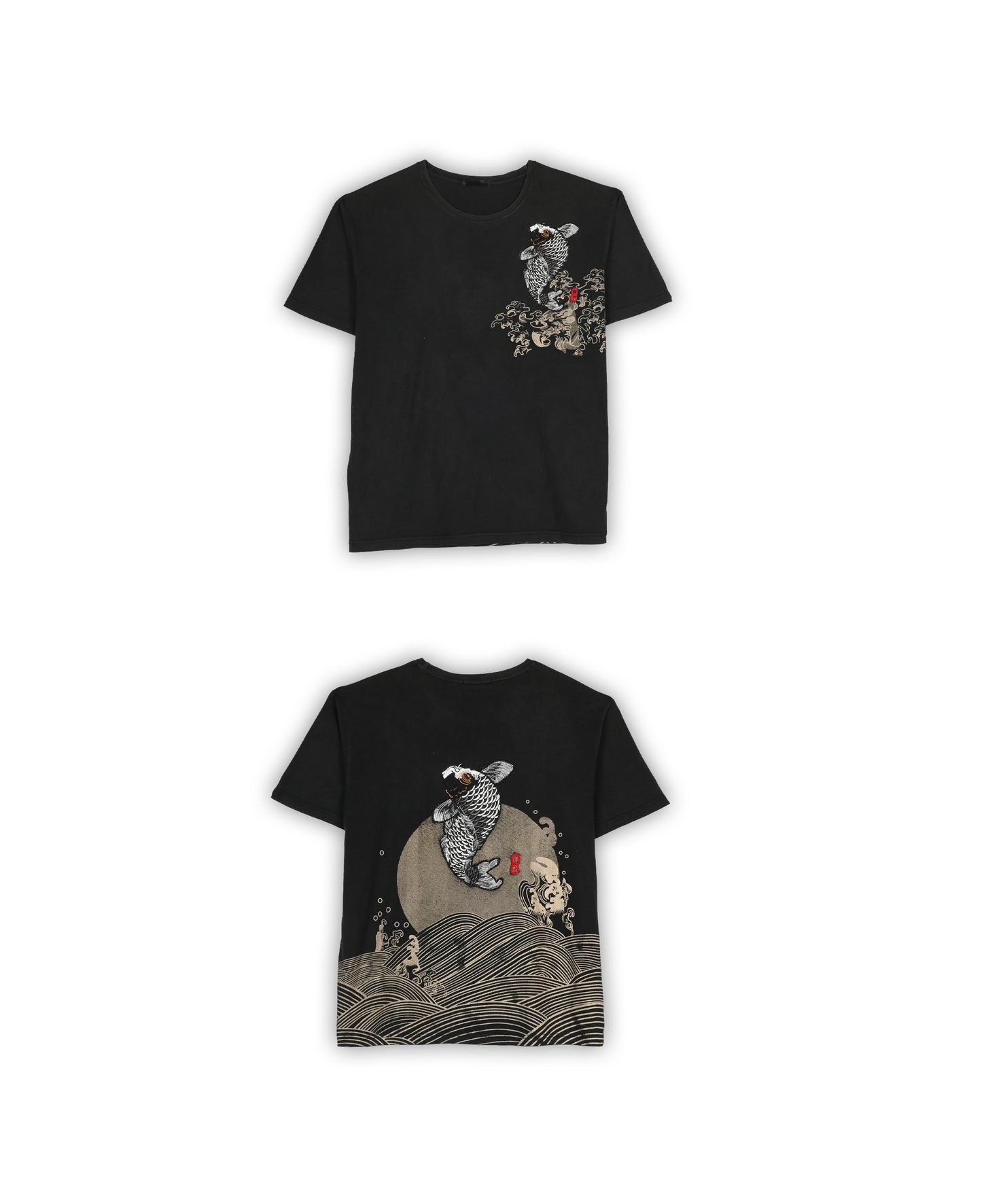 VINTAGE EMBROIDERED T-SHIRT - L