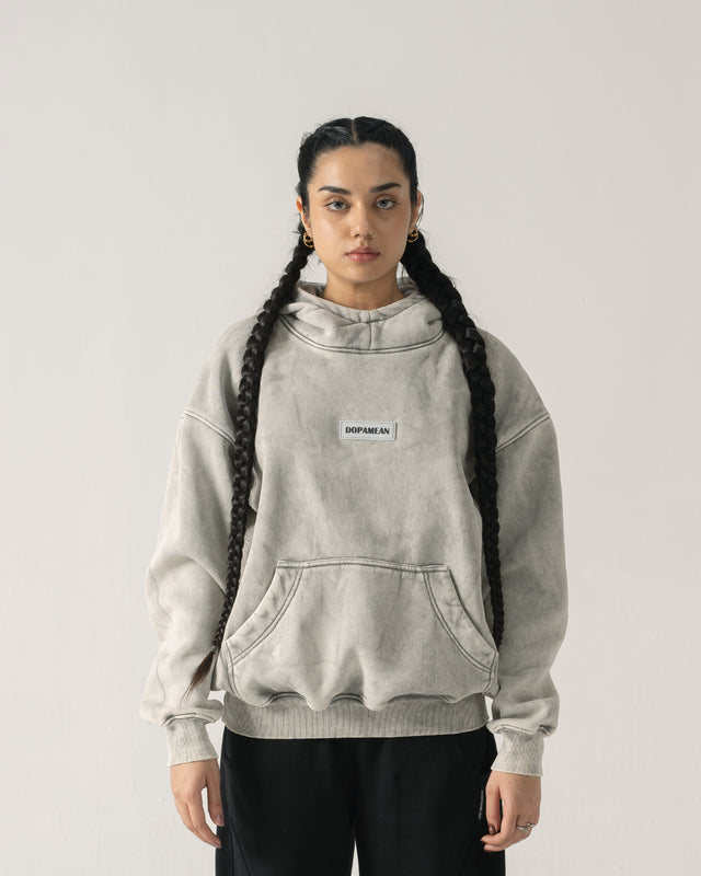 WASHED HOODIE (GREY)